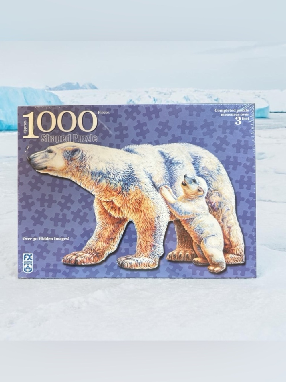 FX Schmid Polar Bear Parenting 1000 Pcs Jigsaw Puzzle New Sealed Vintage 2001